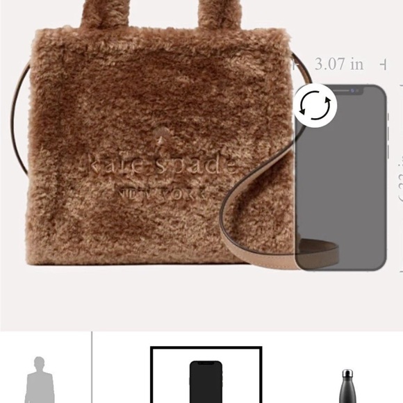 Kate Spade Brown Faux Fur Tote - Picture 5 of 10